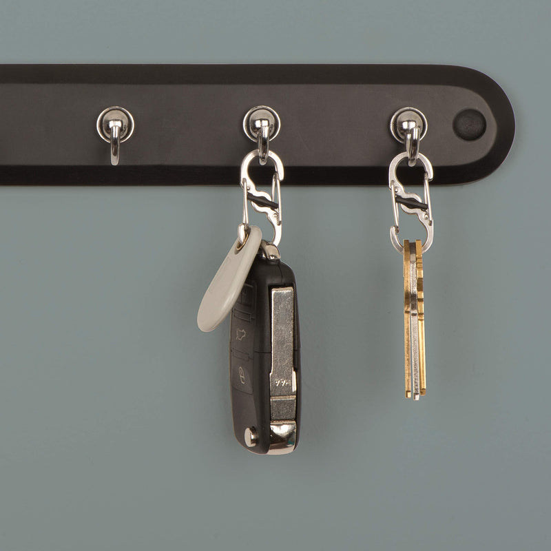 Nite Ize S-Biner MicroLock, Locking Key Holder, Stainless-Steel 2-Pack - BeesActive Australia