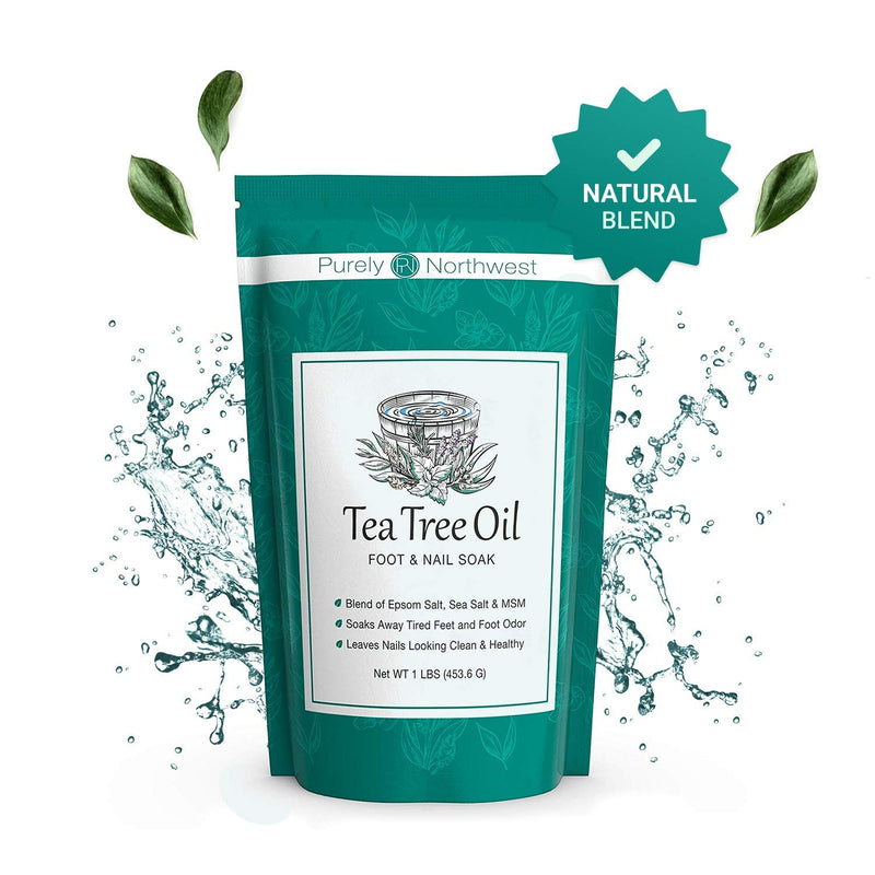 Tea Tree Oil Foot & Body Soak-Alleviates Toenail Fungus, Athletes Foot & Stinky Foot Odor. Softens Dry Calloused Heels, Relieves Burning & Itching associated with Fungal Irritations. Soothing for Plantar Fasciitis & Gout. Made in the USA by Purely Nort... - BeesActive Australia