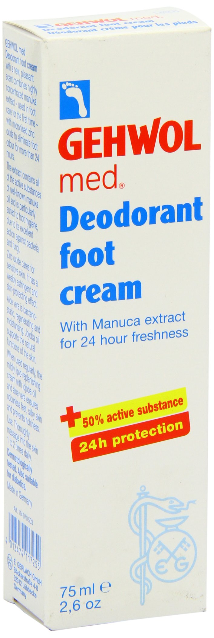 GEHWOL Med Deodorant Foot Cream, 2.6 oz - BeesActive Australia