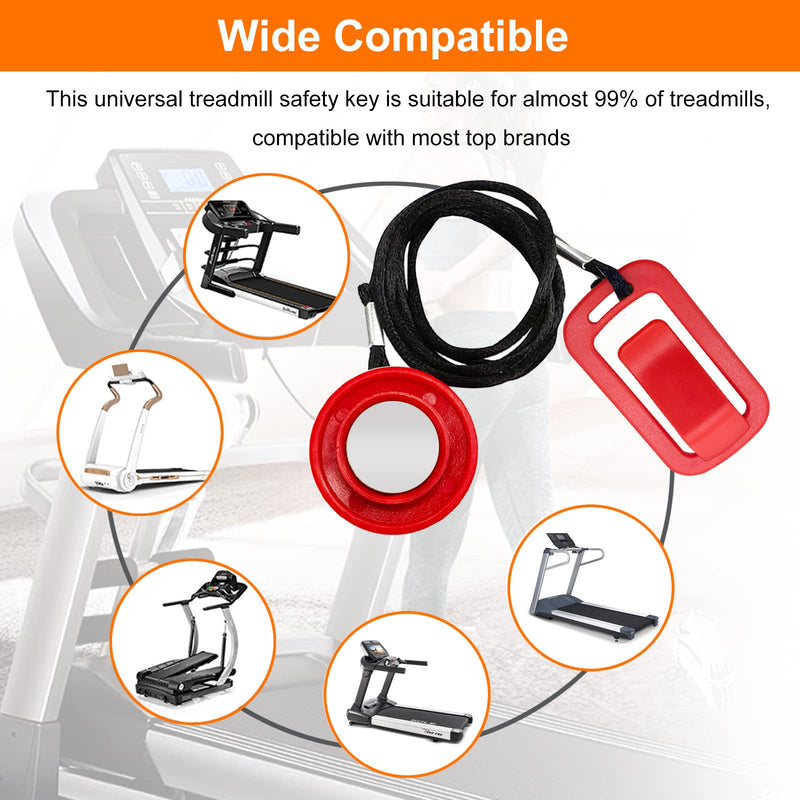 Treadmill Universal Magnet Safety Key for All NordicTrack, Proform, Image, Weslo, Reebok, Epic, Golds Gym, Freemotion, and Healthrider Treadmills Red - BeesActive Australia