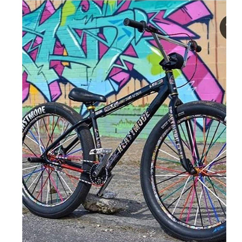 Vevina Unicorn Bicycle Spoke Skins Wraps BMX MTB Kids Road Mountain Bike Colorful Wheel Decoration-72 Pcs Black - BeesActive Australia