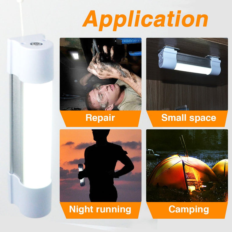 LETOUR LED Tube Magnetic Light Bar Work Lights 2000 Lumens 5 Lighting Options Camping Lantern USB Rechargeable Portable Battery Powered Lights with 2 Magnets Endurance for 40 Hours Lt-lt30 30watts - BeesActive Australia