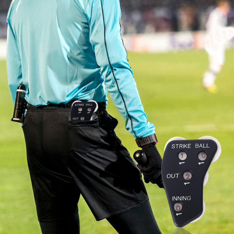 Vefungyan Umpire Indicator Baseball 4 Wheel: Umpire Counter Clicker and Whistle Outs Innings Balls and Strike Clicker for Softball - BeesActive Australia