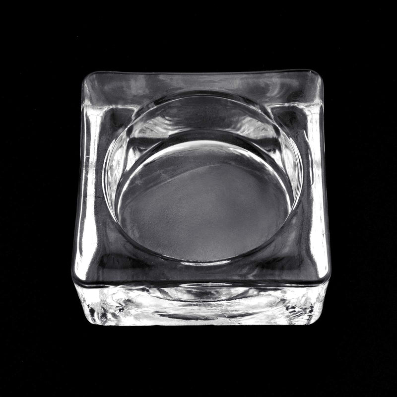 2pcs Square Crystal Clear Acrylic Liquid Powder Glass Dappen Dish Glass Cup for Acrylic Nail Art Transparent Kit, HJ-NAPB021 - BeesActive Australia