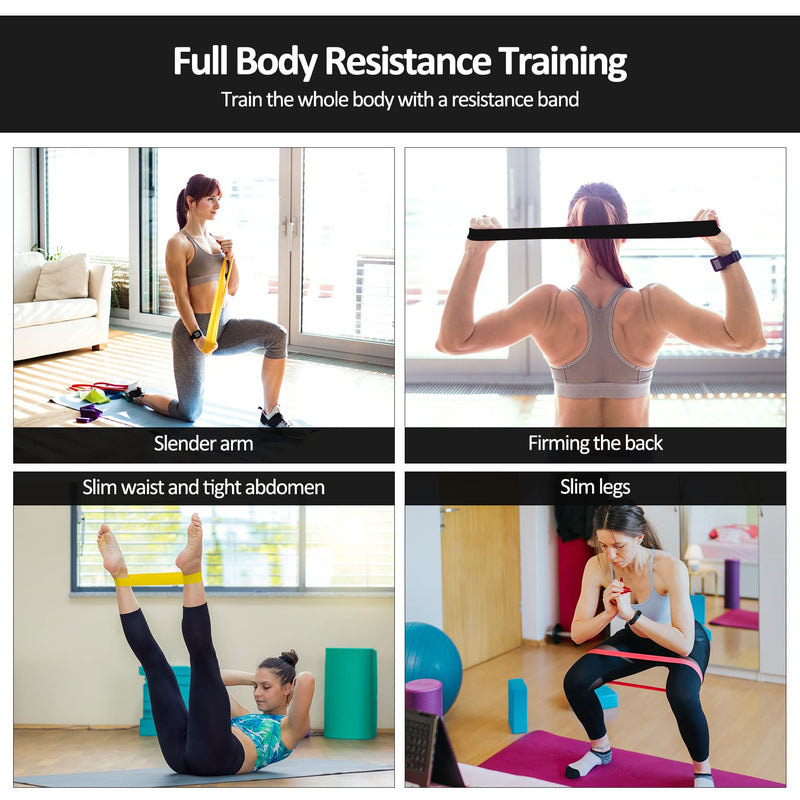 ACTIVE FOREVER Resistance Band, Pull up Assist Band, Fitness Band, Suitable for Muscle Stretching, Yoga, Exercise Colors - BeesActive Australia