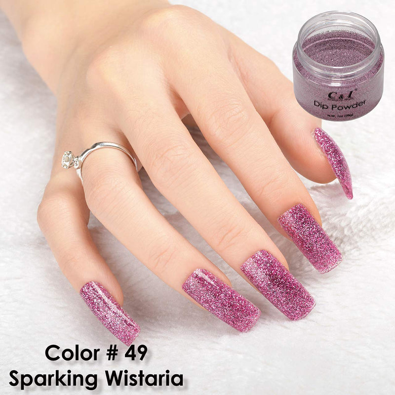 C & I Dipping Powder Color No.049 Sparking Wistaria Pearl Shine Color System - BeesActive Australia