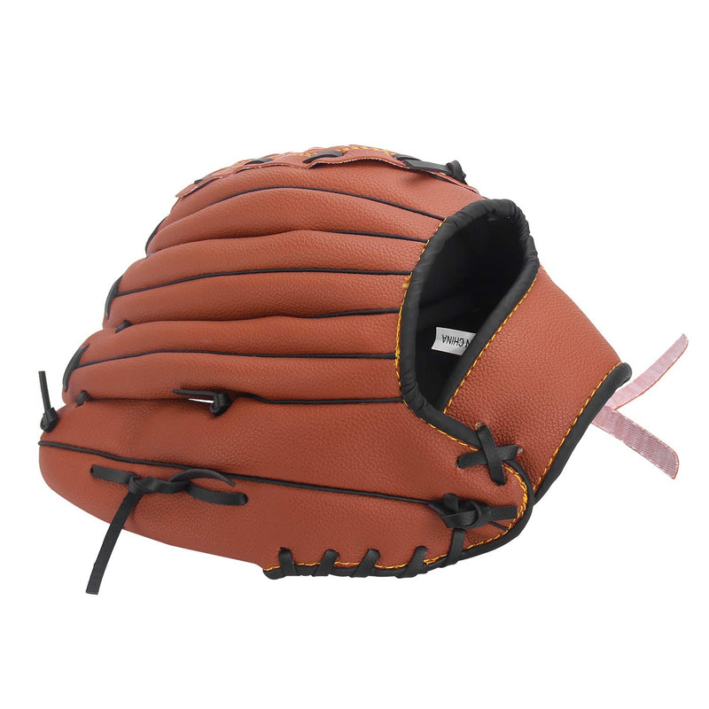 [AUSTRALIA] - Unihoh Baseball Glove Softball Gloves – Right Hand Throw – Adult and Youth Sizes – 12,5in Size Mitts — Easy Break in Baseball Mitt 10.5 inch Brown 