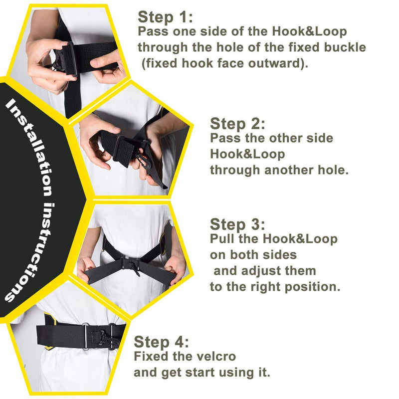 Sportout Hands Free Solo Soccer Trainer, Kick Trainer, Soccer Training Aid Widened Side Waist Protection, Two-Way Adjustment of Belt Length, Fit for Balls Size 3 4 5, Kids and Adults Yellow - BeesActive Australia