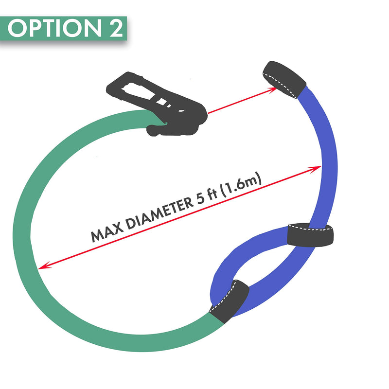 Cateam Extension for Slackline 8 ft. Ninja Obstacle Course, Slackline Extension - BeesActive Australia