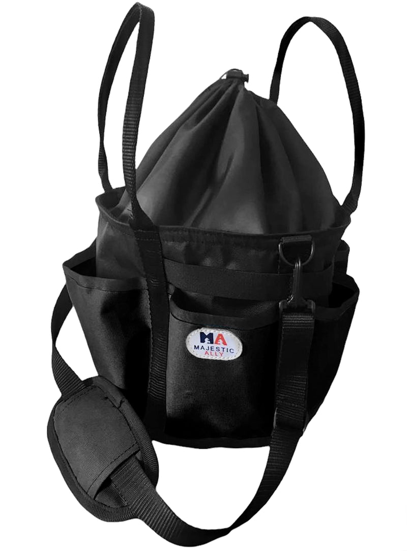 Majestic Ally horse Grooming Organizer Tote Bag Black - BeesActive Australia