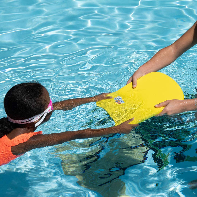 [AUSTRALIA] - Sunlite Sports Kids Swim Kickboard, Pool Float for Swimming Training and Light Water Exercise, Made of High-Density EVA Foam, Kids Boogie Board for Pool Fun (Yellow) Yellow 