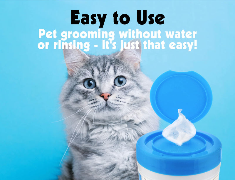 Petkin Kitty Eye Wipes, 40 Moist Wipes - Gentle Eye Cleaning Wipes Remove Dirt, Discharge, & Tear Stains - Safe, Convenient, Easy to Use Pet Wipes for Cats & Kittens - Ideal for Home or Travel - BeesActive Australia