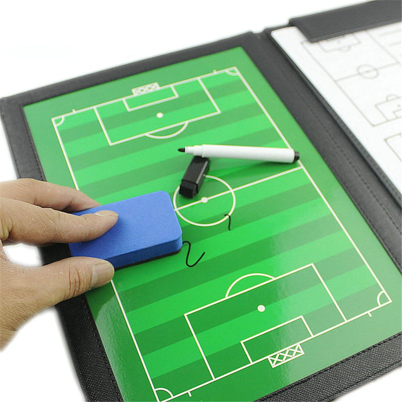 Joyeee Foldable Soccer Coaching Board, with Magnetic Dry Erase, Marker, Magnetic Chess Pieces, Football Coaching Accessories, Soccer Training Equipment for Youth, Soccer Stuff Accessories #14 - BeesActive Australia