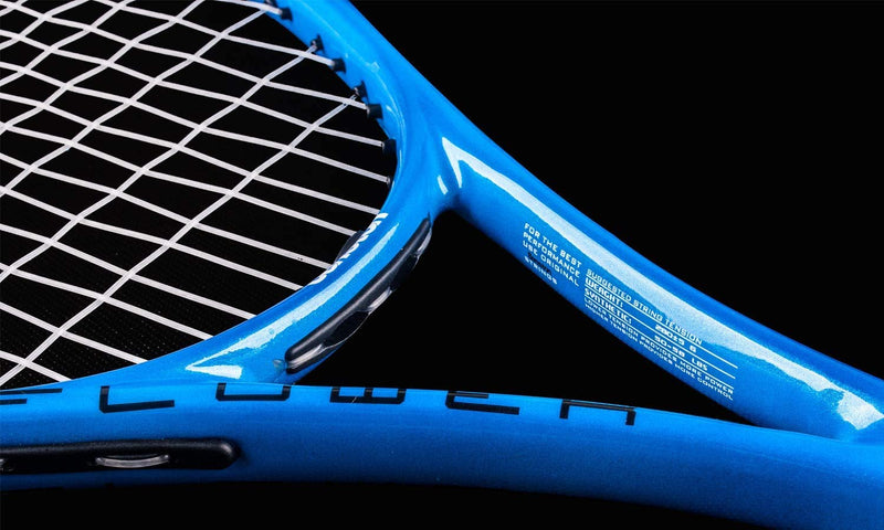 Senston 27 inch Tennis Racket Professional Tennis Racquet,Good Control Grip,Strung with Cover,Tennis Overgrip, Vibration Damper Blue White - BeesActive Australia