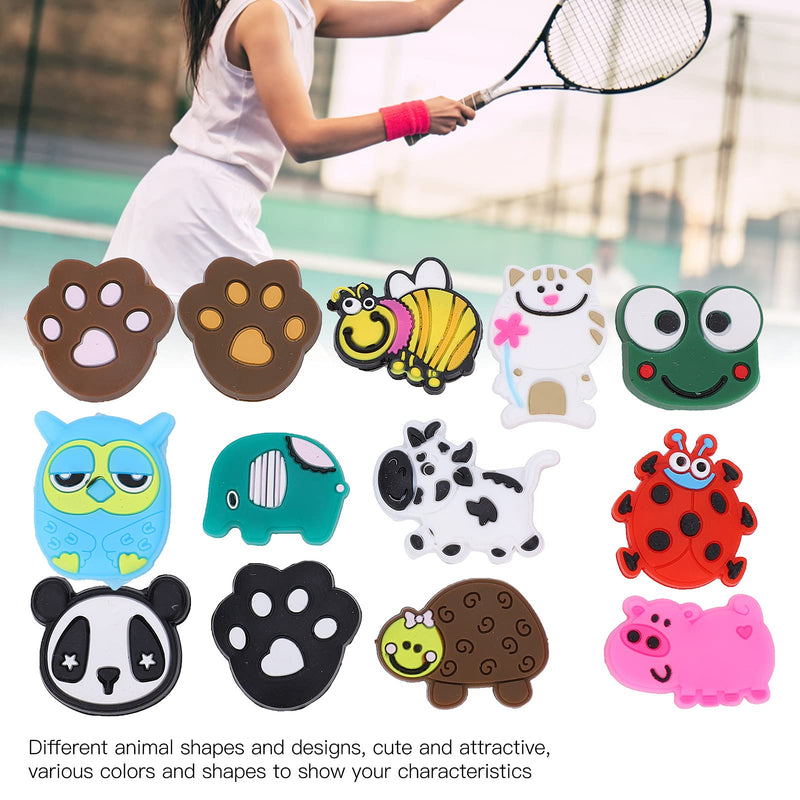 FASJ Tennis Racket Dampeners, Animal Shapes Cute and Attractive Racket Vibration Dampeners for Tennis Rackets for Sports - BeesActive Australia