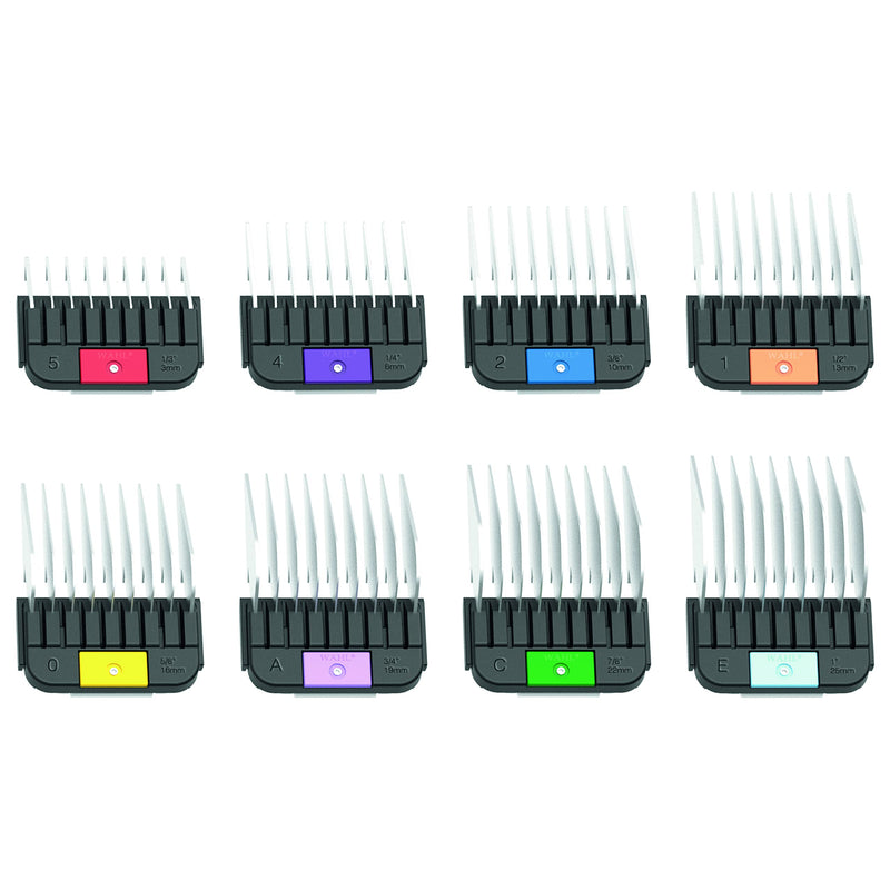 Wahl Professional Animal Stainless Steel Attachment Guide Comb Set for Detachable Blade Pet, Dog, Cat, and Horse Clippers (#3390-100) - BeesActive Australia