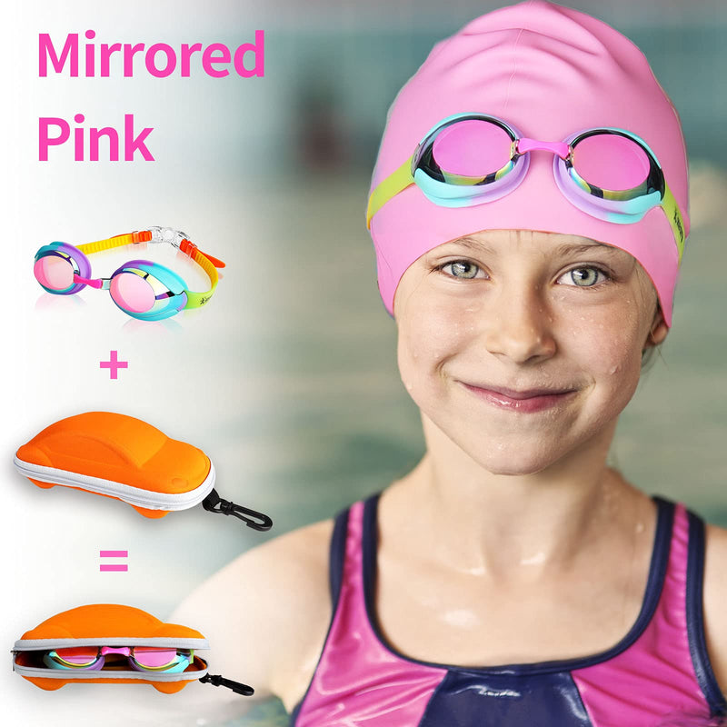 Keary 2 Pack Swim Goggles for Kids(3-14) with Car Case - BeesActive Australia