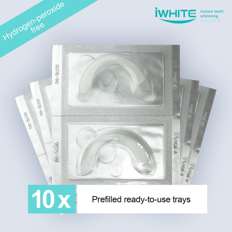 iWhite Classic Teeth Whitening Kit 10 Prefilled Trays - Infused with 100% Natural Baking Soda for an Instant Bright White Smile - BeesActive Australia