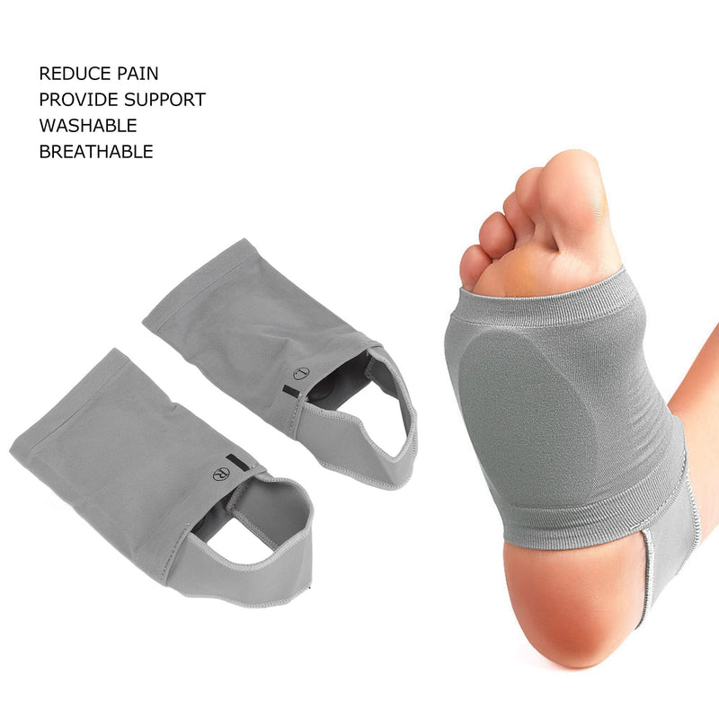 1Pair Arch Support Sleeves, Compression Metatarsal Arch Support Brace for Flat Foot Plantar Fasciitis Heel Spurs - BeesActive Australia
