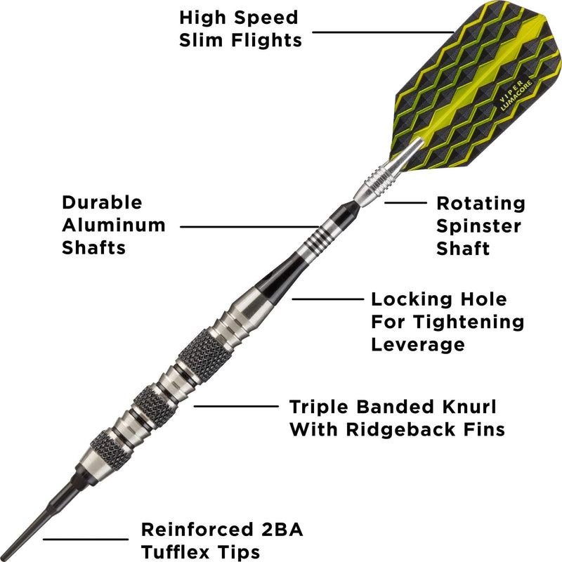 [AUSTRALIA] - Viper "The Freak" Soft Tip Darts Triple Band 18 Grams 