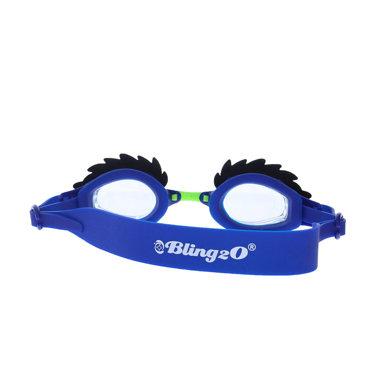 [AUSTRALIA] - Bling2o Uncle Hairy Eyebrow Blue Unisex Kids Swim Goggle Size OS 