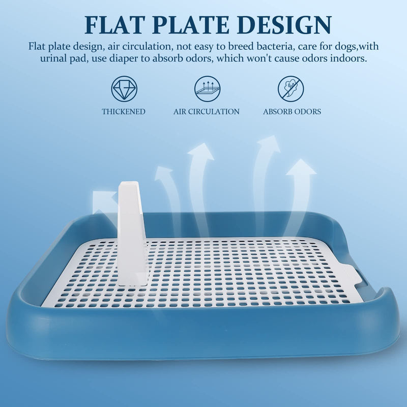 LUOZZY Training Pad Holde Mesh Dog Toilet Dog Potty Tray Anti-Slide Dog Toilet for Pet Supplies, Blue - BeesActive Australia