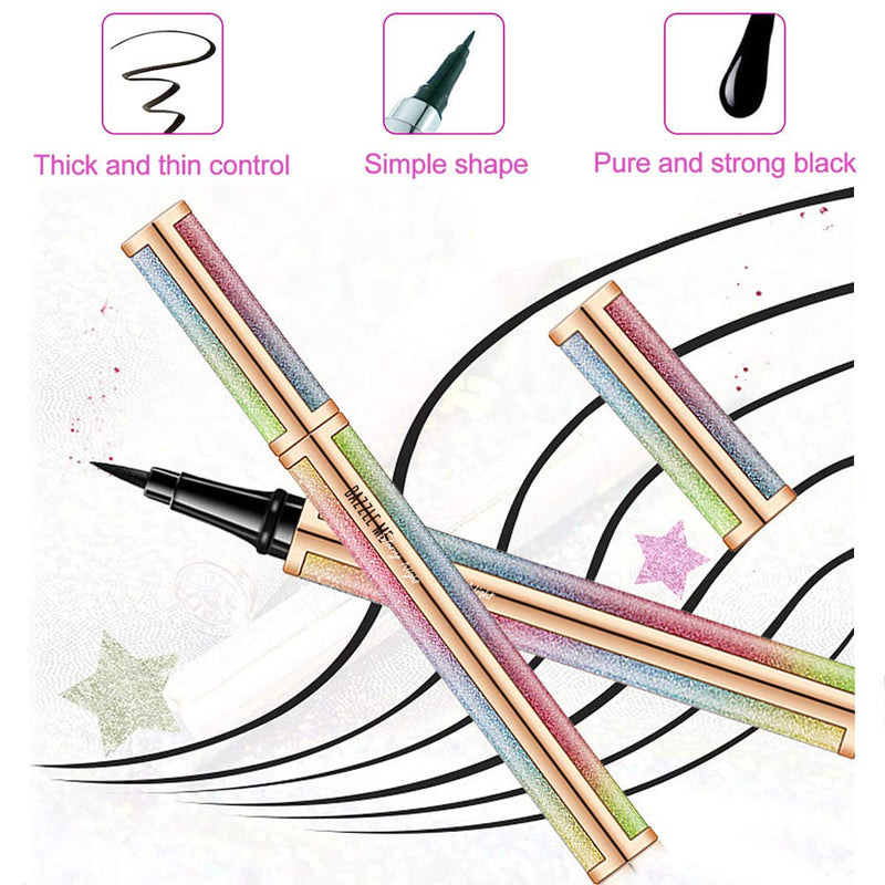 DAZZLE ME Starry Eyeliner, Waterproof Lasting Non Staining Liquid Eyeliner Pencil - BeesActive Australia