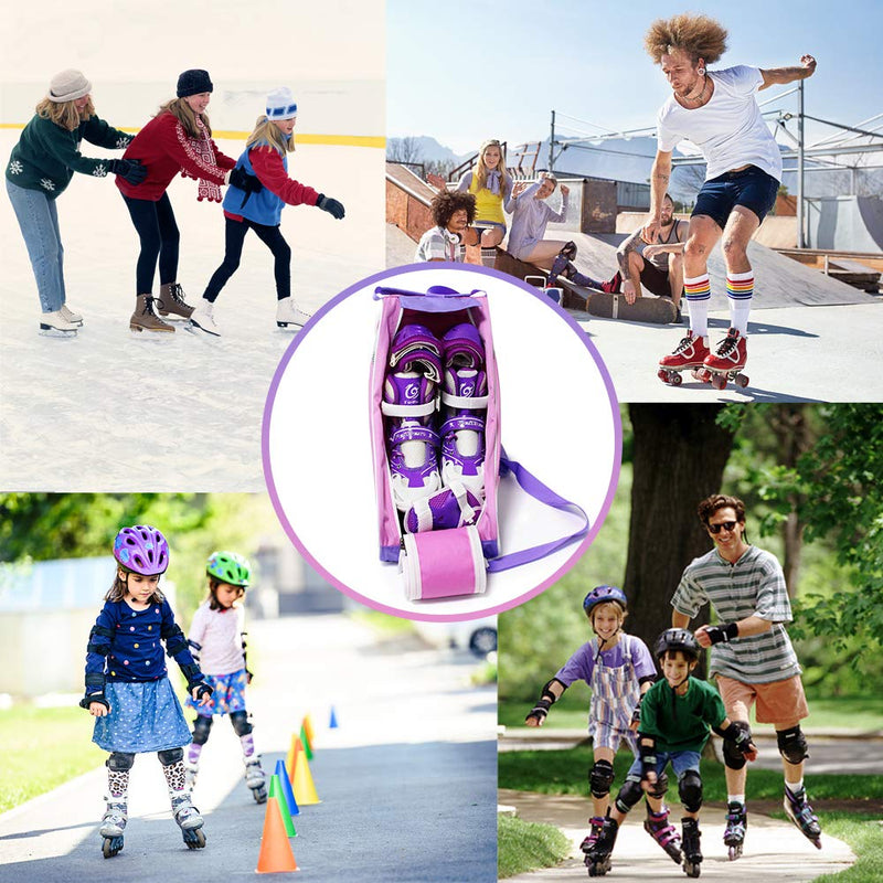 TOPOWN Ice Skate Bag Roller Skates Bag for Men Inline Skate Bag for Women Roller Skate Bag Premium Ice Skate Bag for Child/Adult Up to Size 12(US) Multicolor - 1 - BeesActive Australia