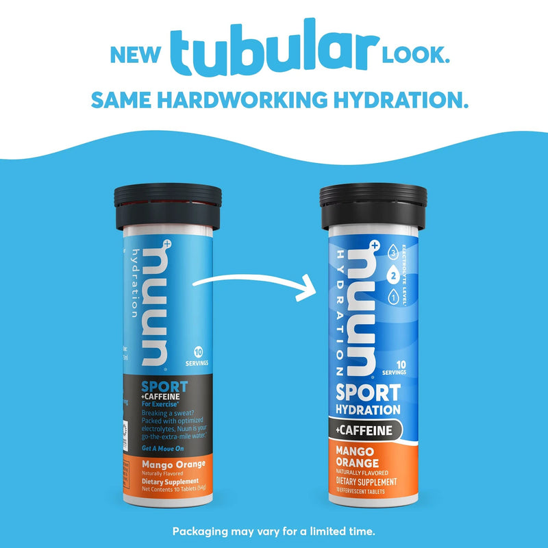 Nuun Sport + Caffeine Electrolyte Tablets for Proactive Hydration, Mixed Flavor Box, 4 Pack (40 Servings) - BeesActive Australia
