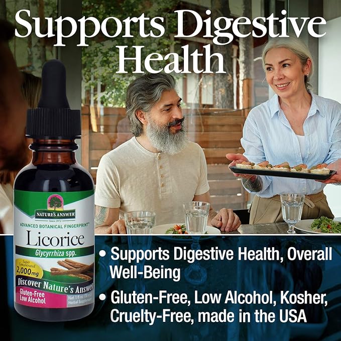 Nature's Answer Licorice Root Alcohol Free 30ml - BeesActive Australia