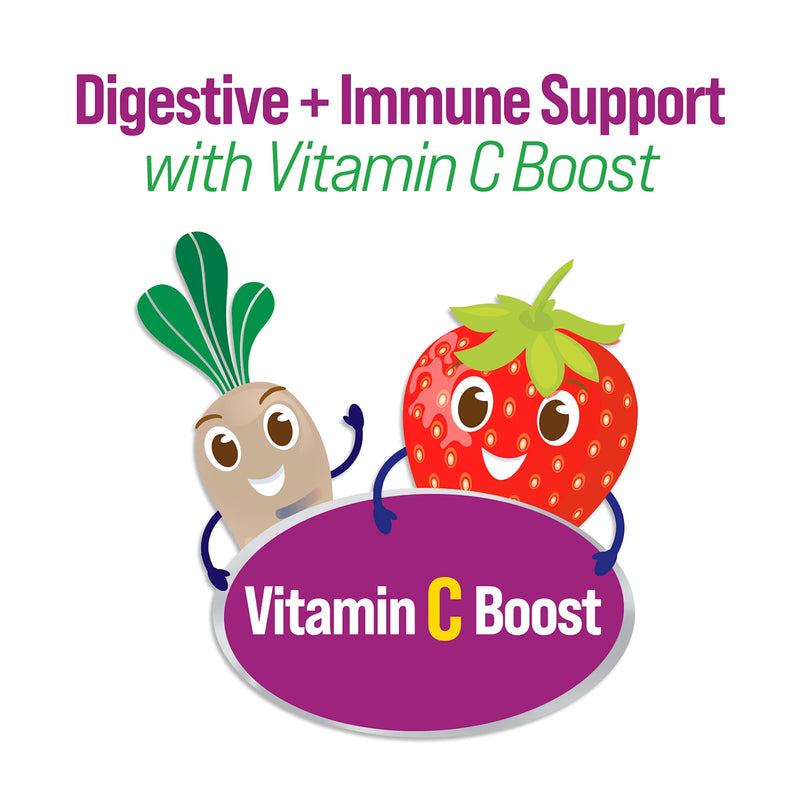Culturelle Daily Probiotic for Kids + Veggie Fiber Gummies (Ages 3+) - 30 Count - Digestive Health & Immune Support – Berry Flavor with a Vitamin C Boost Kids (30 Count) - BeesActive Australia