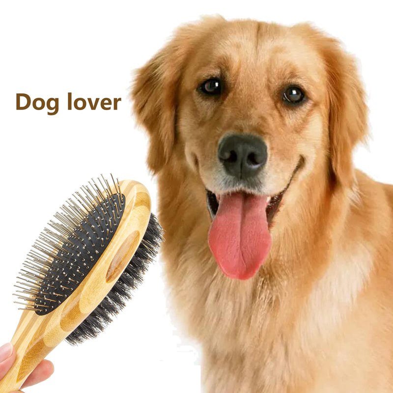 Dog Grooming Brush,Dog Bath Brush Shedding & Massages Short Haired Dogs & Cats While Creating a Soft Coat Shine.Dog Shampoo Brush | Soothing Massage Natural Bristles for Washing. - BeesActive Australia