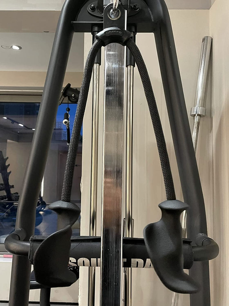 LARA STAR Ergonomic Tricep Rope Pull Down, Comfort Grip, Non Slip, Reducing Wrist Pressure and Skin Rubs, Easy to Clean for Gym Pull Machine - BeesActive Australia