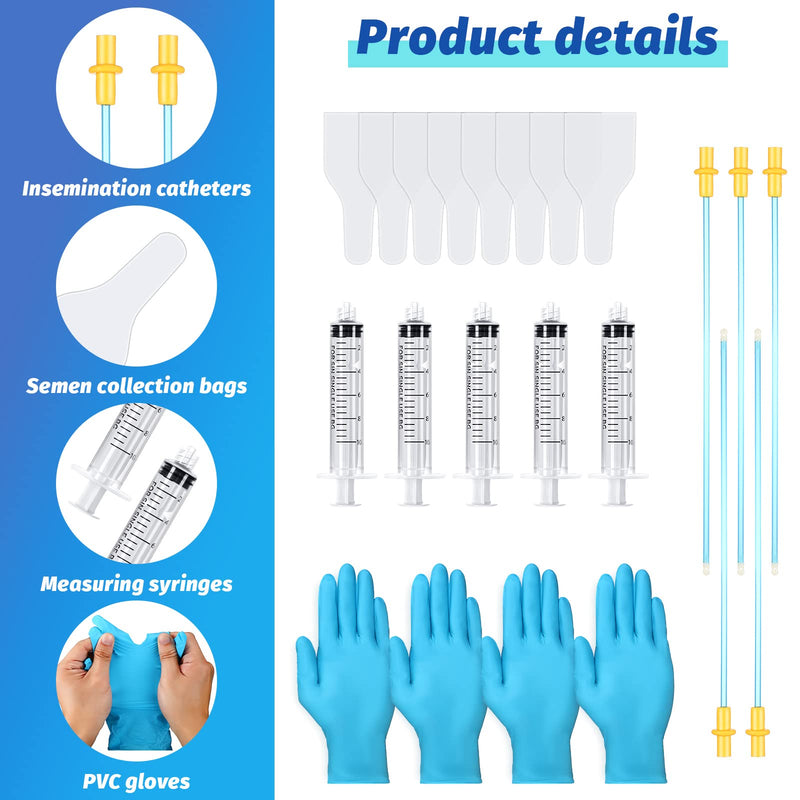 Weewooday 15 Set AI Artificial Insemination Dog Breeding Kit Canine Breeding Kit Dog Semen Collection Bag Disposable Artificial Insemination Pet Supplies (Blue,20 cm) - BeesActive Australia