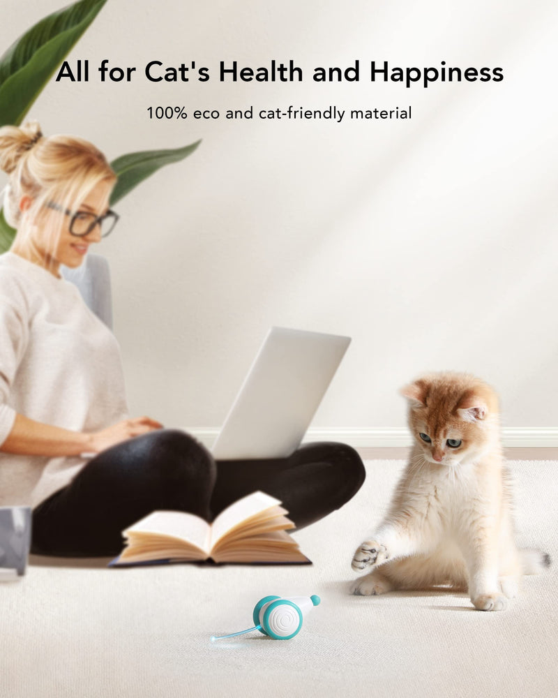PETLIBRO Interactive Cat Toys for Indoor Cats, Automatic Cat Toys with LED Lights, Kitten Toys, Smart Electric Cat Mice Toys, Pet Exercise Toys, USB Rechargeable, Auto On/Off - BeesActive Australia