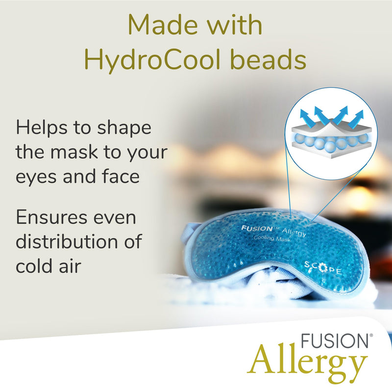 Fusion Allergy Cooling Mask - Featuring HydroCool Technology - A Reusable Cooling Mask to Relieve Hayfever or Allergic Symptoms Around the Eyes - BeesActive Australia