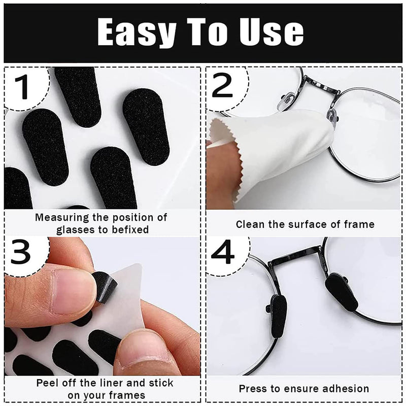 8 Pairs Glasses Nose Pads Water Drop Shape Adhesive Anti Slip Nose Pads Relieve Pressure Soft Foam Nose Pads for Eyeglasses and Sunglasses - BeesActive Australia