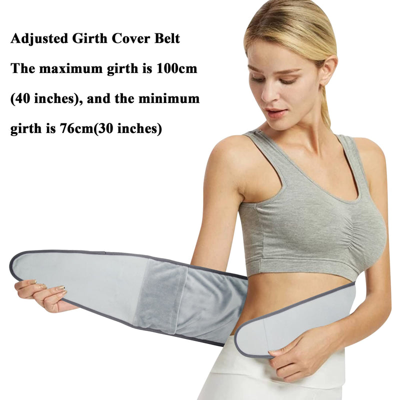 Hot Water Bottle Belt, 2L Large Hot Water Bottle with Waist Belt Long Cover for Women, Natural Rubber Hot Water Bag with Soft Faux Fleece Cover for Period Pain, Back Pain, Shoulders, Pain Relief Hot Water Bottle with Belt Cover - BeesActive Australia