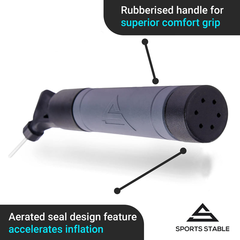 Sports Stable Ball Pump with 5 Needles. Dual-Action Air Pump for Your Basketball, Football, Soccer Ball, Volleyball, and Other Inflatable Balls - BeesActive Australia