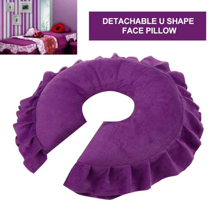 Facial Pillow Cushion Face Pillow, Massage Table with Face Hole Face Cushion Massage Bed Beauty Pillow Rest Pillow Cushion Spa Salon Massage Bed U Shape Detachable Face Pillow Massage Bed Face - BeesActive Australia