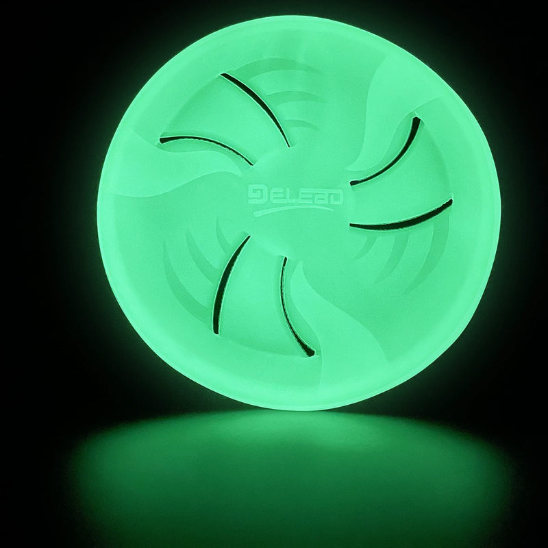 HONGEZEY Indestructible Dog Flying Discs, Interactive Dog Flyer Toys, Soft Lightweight Dog Catch and Fetch Toys for Medium Large Dogs, Floats in Water & Safe on Teeth Glow - BeesActive Australia