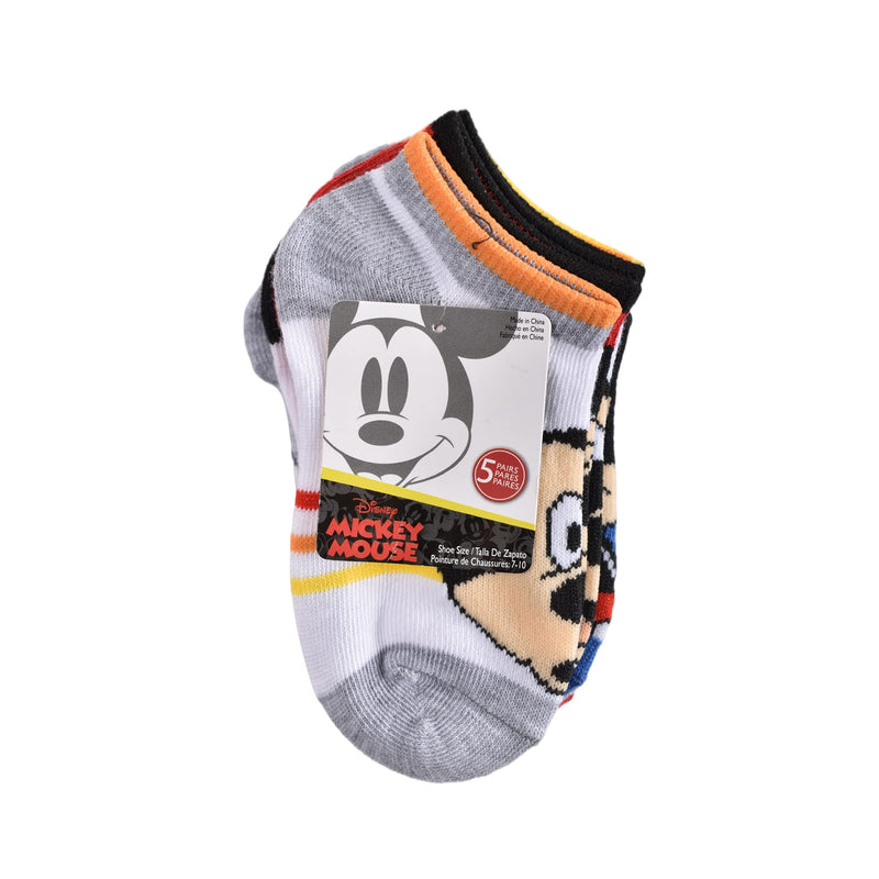 Mickey Mouse boys No Show Socks Small Blue (5 Pack) - BeesActive Australia