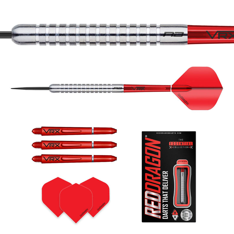 [AUSTRALIA] - RED DRAGON Hell Fire A 22g, 24g - Tungsten Steeltip Darts Set with Flights & Shafts 22.0 Grams 