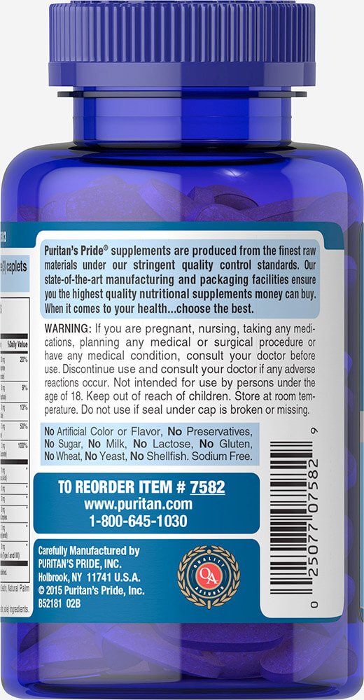 Hair, Skin & Nails Formula, Helps Support Skin, Hair and Nail Health**, 120 Caplets, by Puritan's Pride®, 120 Count (Pack of 1) - BeesActive Australia