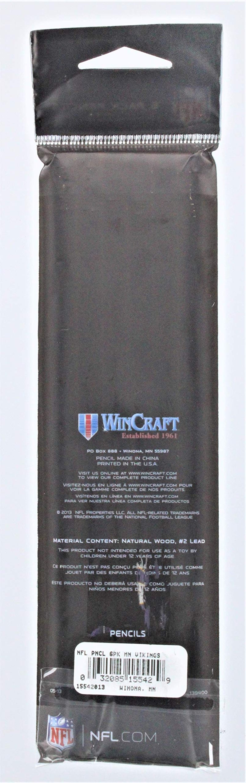 WinCraft Minnesota Vikings 6-Pack Pencils - BeesActive Australia