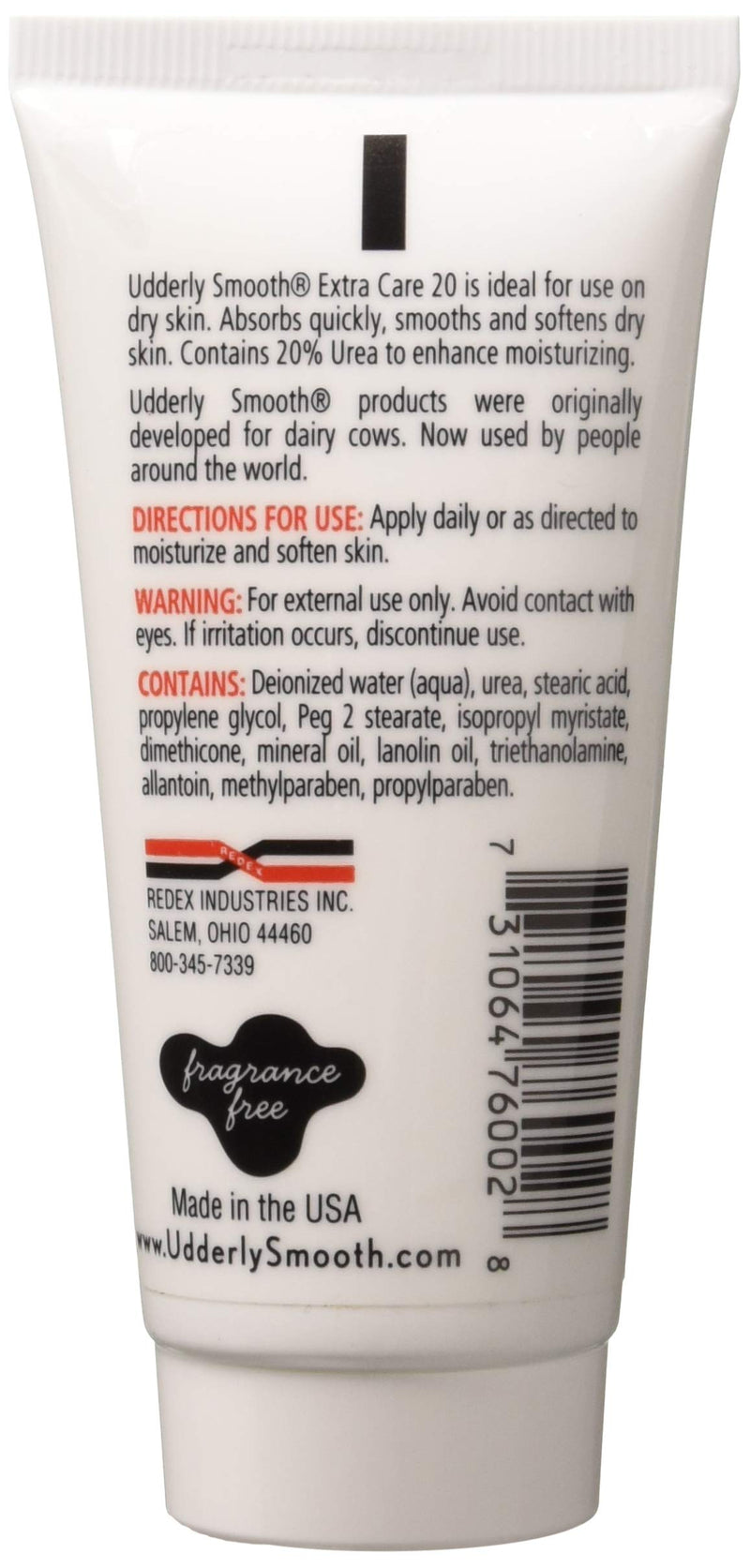 Udderly Smooth Hand & Body, Extra Care 20 Cream 2 oz (Pack of 2) - BeesActive Australia