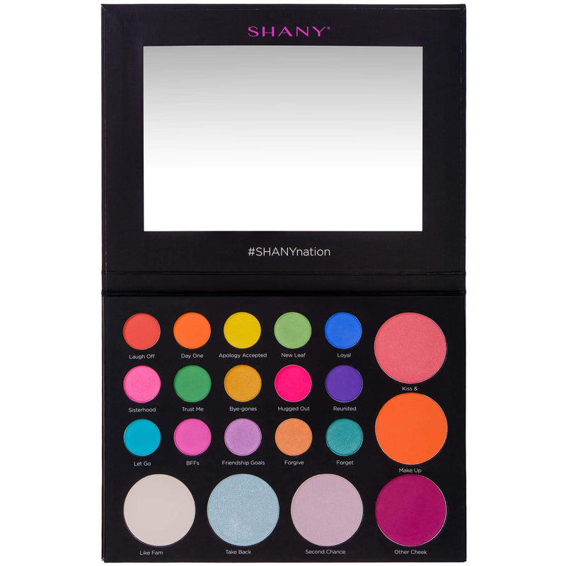 SHANY Revival Remix Palette - 21-Color Eye & Cheek Palette with 15 Matte and Shimmer Eyeshadows, 3 Highlighters and 3 Blushes - BeesActive Australia