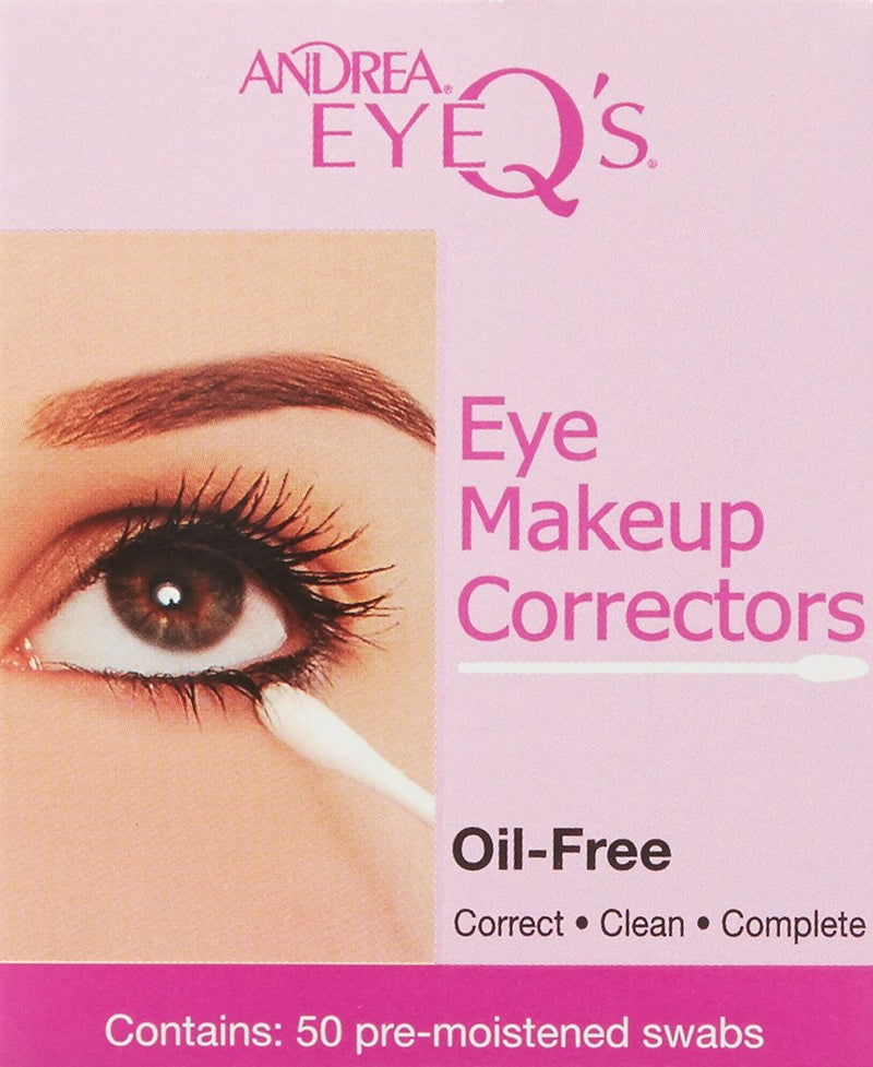 Andrea Eyeq's Oil-free Eye Make-up Correctors Pre-moistened Swabs, 50 Count - BeesActive Australia