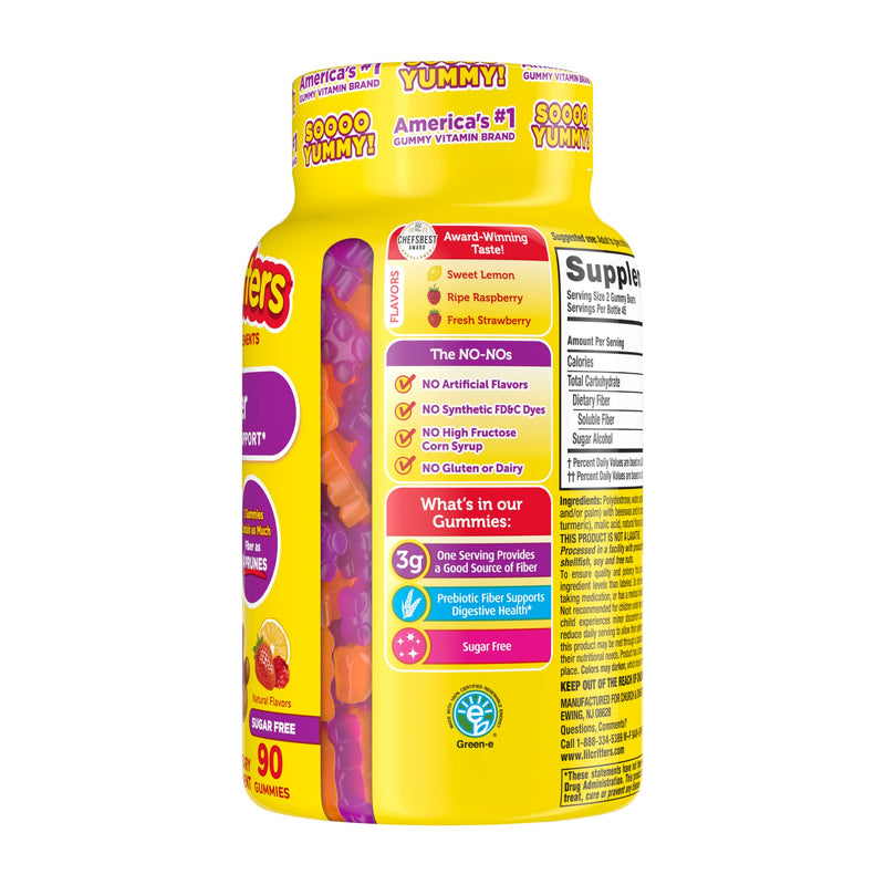 L'il Critters Kids Fiber Gummy Bears Supplement, 90 Count 90 Count (Pack of 1) - BeesActive Australia