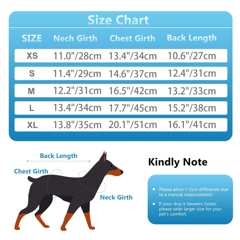 Etdane Small Dog Onesies Surgical Recovery Suit Long Shirt Pet Cold Weater Vest for Home Outdoor Medium Black/White Flower - BeesActive Australia